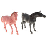 Maxbell 8 Pieces Realistic Plastic Zoo Animals Horse Model Kids Toy Party Favors