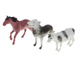 Maxbell 6pcs Plastic Farm Animal Model Figure Kids Educational Toy Party Bag Fillers