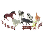 Maxbell 6pcs Plastic Farm Animal Model Figure Kids Educational Toy Party Bag Fillers