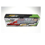 Maxbell Diecast Alloy Container Truck with 12 Car Vehcile Playset Toy Racing Car Red