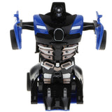 Maxbell Automatic One Step Transform Robot Sport Car Toy for Kids Gift Blue Black