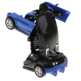 Maxbell Automatic One Step Transform Robot Sport Car Toy for Kids Gift Blue Black