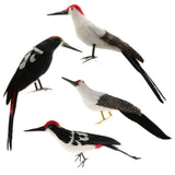 Maxbell Simulation Artificial Feathered Woodpecker Bird Model Toy Garden Decor A