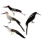Maxbell Simulation Artificial Feathered Woodpecker Bird Model Toy Garden Decor A