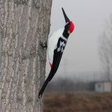Maxbell Simulation Artificial Feathered Woodpecker Bird Model Toy Garden Decor A