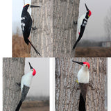 Maxbell Simulation Artificial Feathered Woodpecker Bird Model Toy Garden Decor A