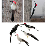 Maxbell Simulation Artificial Feathered Woodpecker Bird Model Toy Garden Decor A