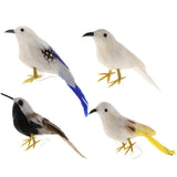Maxbell Simulation Artificial Feather Bird Animal Model Home Decor Collectibles B