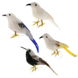 Maxbell Simulation Artificial Feather Bird Animal Model Home Decor Collectibles B