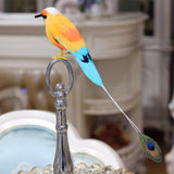 Maxbell Simulation Artificial Feather Bird Animal Model Home Decor Collectibles F