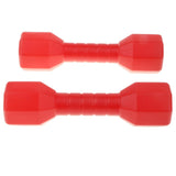 Maxbell 1 Pair Plastic Lightweight Dumbbell Outdoor Fitness Exercise Kids Toy Red