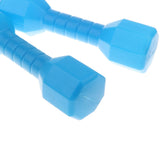 Maxbell 1 Pair Plastic Lightweight Dumbbell Outdoor Fitness Exercise Kids Toy Blue