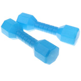 Maxbell 1 Pair Plastic Lightweight Dumbbell Outdoor Fitness Exercise Kids Toy Blue