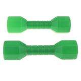 Maxbell 1 Pair Plastic Lightweight Dumbbell Outdoor Fitness Exercise Kids Toy Green