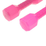 Maxbell 1 Pair Plastic Lightweight Dumbbell Outdoor Fitness Exercise Kids Toy Pink