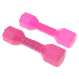 Maxbell 1 Pair Plastic Lightweight Dumbbell Outdoor Fitness Exercise Kids Toy Pink