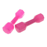 Maxbell 1 Pair Plastic Lightweight Dumbbell Outdoor Fitness Exercise Kids Toy Pink