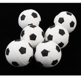 Maxbell 6 Pieces 2.4'' Mini EVA Football Sports Balls Kids Indoor Outdoor Toy White