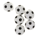 Maxbell 6 Pieces 2.4'' Mini EVA Football Sports Balls Kids Indoor Outdoor Toy White