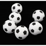 Maxbell 6 Pieces 2.4'' Mini EVA Football Sports Balls Kids Indoor Outdoor Toy White