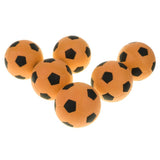 Maxbell 6 Pieces 2.4'' Mini EVA Football Sports Balls Kids Indoor Outdoor Toy Orange