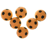 Maxbell 6 Pieces 2.4'' Mini EVA Football Sports Balls Kids Indoor Outdoor Toy Orange