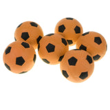 Maxbell 6 Pieces 2.4'' Mini EVA Football Sports Balls Kids Indoor Outdoor Toy Orange