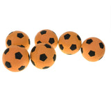 Maxbell 6 Pieces 2.4'' Mini EVA Football Sports Balls Kids Indoor Outdoor Toy Orange