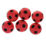 Maxbell 6 Pieces 2.4'' Mini EVA Football Sports Balls Kids Indoor Outdoor Toy Red