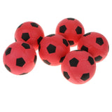 Maxbell 6 Pieces 2.4'' Mini EVA Football Sports Balls Kids Indoor Outdoor Toy Red