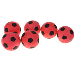 Maxbell 6 Pieces 2.4'' Mini EVA Football Sports Balls Kids Indoor Outdoor Toy Red