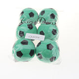 Maxbell 6 Pieces 2.4'' Mini EVA Football Sports Balls Kids Indoor Outdoor Toy Green