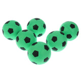 Maxbell 6 Pieces 2.4'' Mini EVA Football Sports Balls Kids Indoor Outdoor Toy Green