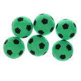 Maxbell 6 Pieces 2.4'' Mini EVA Football Sports Balls Kids Indoor Outdoor Toy Green