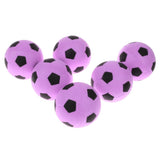 Maxbell 6 Pieces 2.4'' Mini EVA Football Sports Balls Kids Indoor Outdoor Toy Pink