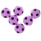 Maxbell 6 Pieces 2.4'' Mini EVA Football Sports Balls Kids Indoor Outdoor Toy Pink