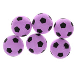 Maxbell 6 Pieces 2.4'' Mini EVA Football Sports Balls Kids Indoor Outdoor Toy Pink