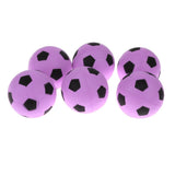 Maxbell 6 Pieces 2.4'' Mini EVA Football Sports Balls Kids Indoor Outdoor Toy Pink