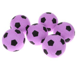 Maxbell 6 Pieces 2.4'' Mini EVA Football Sports Balls Kids Indoor Outdoor Toy Pink