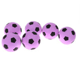 Maxbell 6 Pieces 2.4'' Mini EVA Football Sports Balls Kids Indoor Outdoor Toy Pink