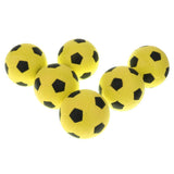 Maxbell 6 Pieces 2.4'' Mini EVA Football Sports Balls Kids Indoor Outdoor Toy Yellow