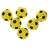 Maxbell 6 Pieces 2.4'' Mini EVA Football Sports Balls Kids Indoor Outdoor Toy Yellow