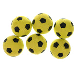 Maxbell 6 Pieces 2.4'' Mini EVA Football Sports Balls Kids Indoor Outdoor Toy Yellow