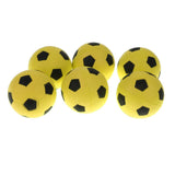 Maxbell 6 Pieces 2.4'' Mini EVA Football Sports Balls Kids Indoor Outdoor Toy Yellow