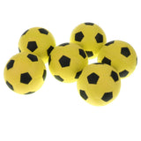 Maxbell 6 Pieces 2.4'' Mini EVA Football Sports Balls Kids Indoor Outdoor Toy Yellow