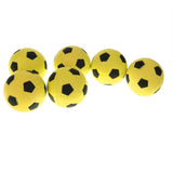 Maxbell 6 Pieces 2.4'' Mini EVA Football Sports Balls Kids Indoor Outdoor Toy Yellow