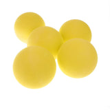 Maxbell 2.5'' EVA Ball Bouncy Balls Soft Foam Balls Pet Kid Toys Pack of 5 Yellow