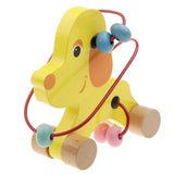 Maxbell Animal Bead Maze Roller Coaster Wooden Educational Circle Toy Baby Puppy