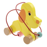 Maxbell Animal Bead Maze Roller Coaster Wooden Educational Circle Toy Baby Puppy