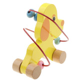 Maxbell Animal Bead Maze Roller Coaster Wooden Educational Circle Toy Baby Puppy
